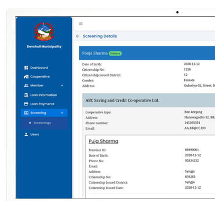 Cooperative Credit Information Management System (Karja Suchana Kendra)